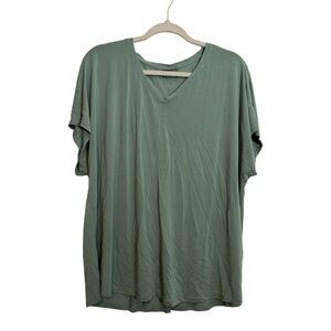 32 Degrees Cool Sage Green Women's Short Sleeve Top Xxl
